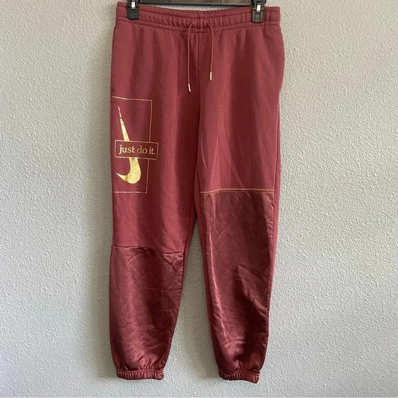 Nike Icon Clash Sweatpants Size Medium Joggers Clay Red Stone - Picture 1 of 8